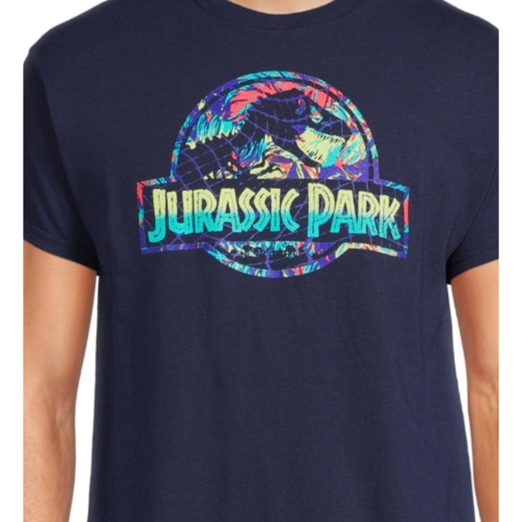 Jurassic Park Blue Tee Unisex - Picture 1 of 3